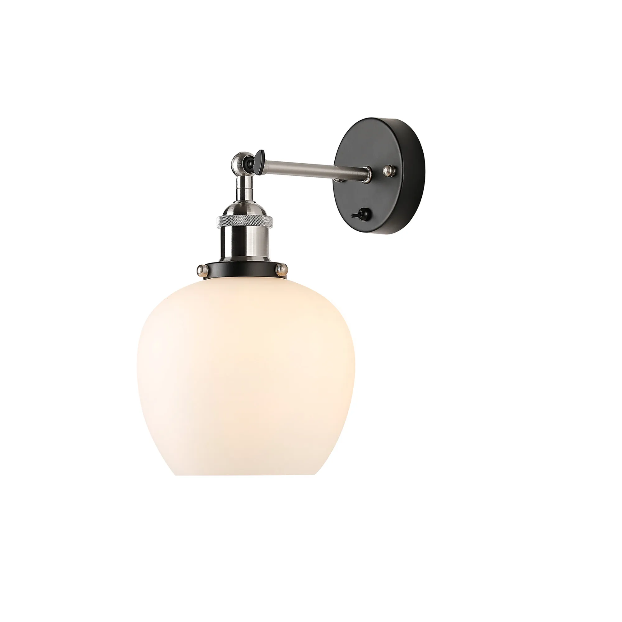 Cawdor Satin Nickel Wall Lights Deco Armed Wall Lights